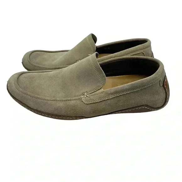 Cole Haan Nike air driving loafer moccasin slip on suede rubber sole - Picture 4 of 9